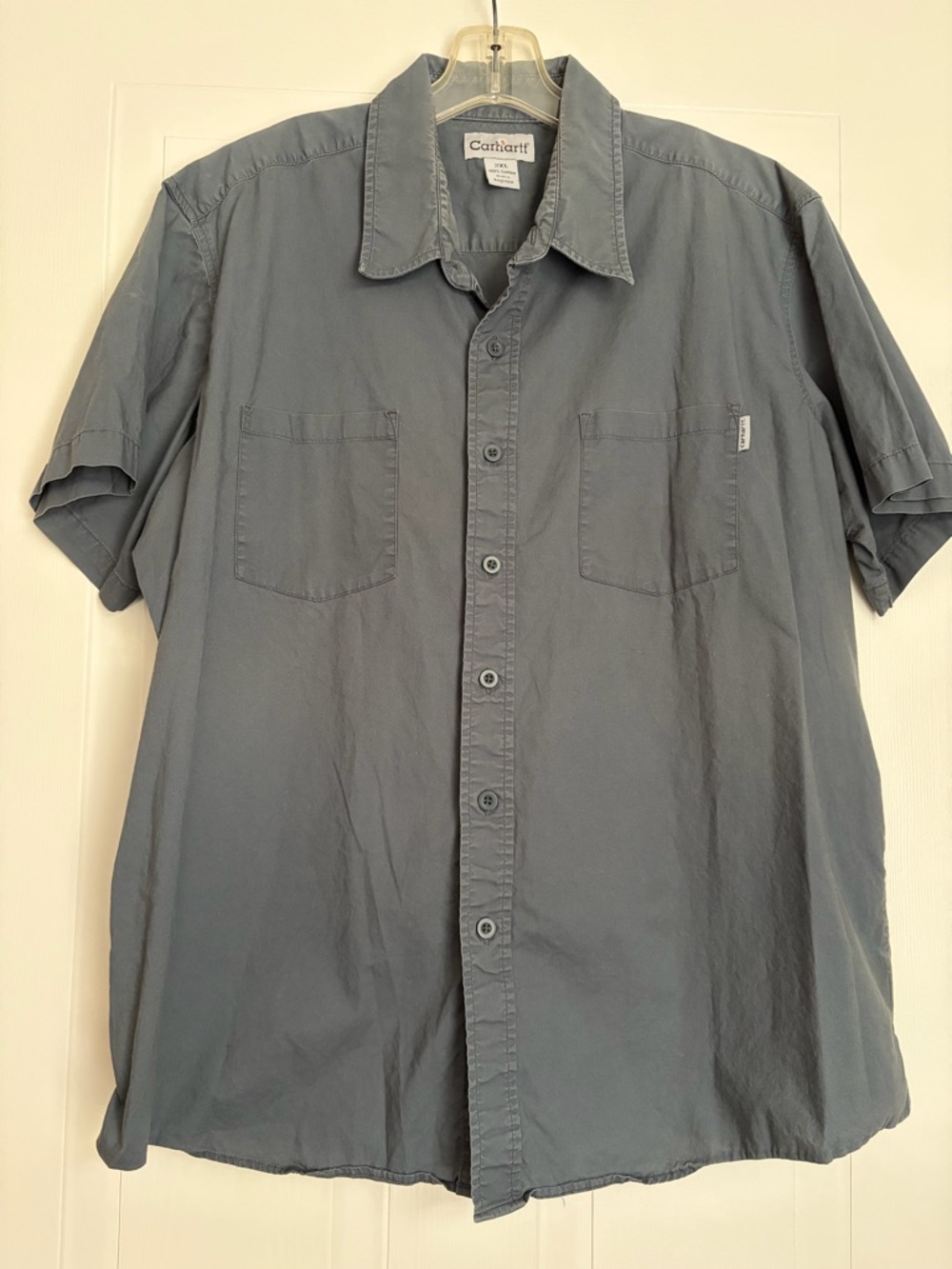 Carhartt Men's Short-Sleeve Button-Up Shirt - Slate Blue